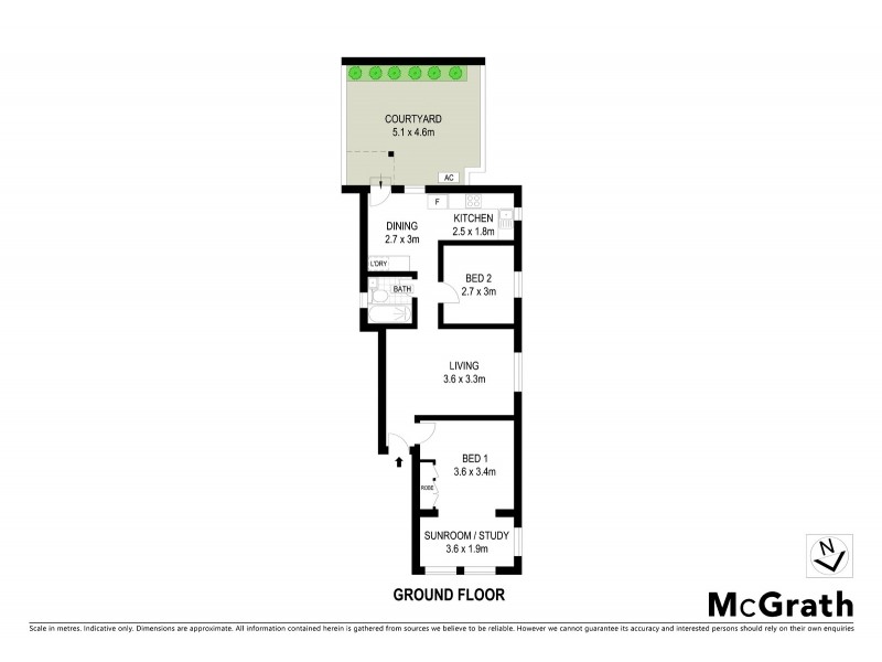 1/6 Carlton Street, Kensington NSW 2033 Floorplan