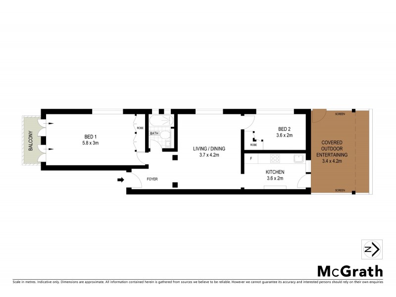 1/9 Wonderland Avenue, Tamarama NSW 2026 Floorplan