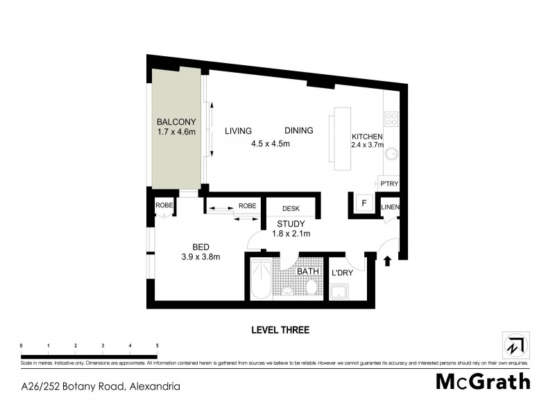 A26/252 Botany Road, Alexandria NSW 2015 Floorplan