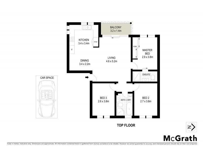 9/122 Todman Avenue, Kensington NSW 2033 Floorplan