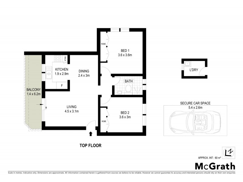 29/23 Vicar Street, Coogee NSW 2034 Floorplan
