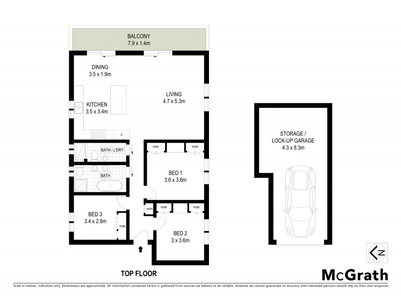 3/68 St Marks Road, Randwick NSW 2031 Floorplan