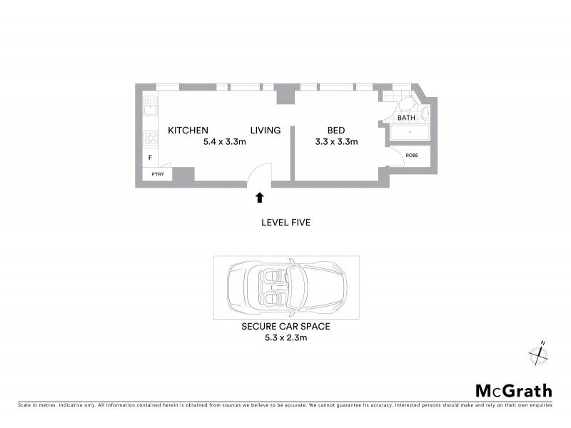 22/8 Fullerton Street, Woollahra NSW 2025 Floorplan