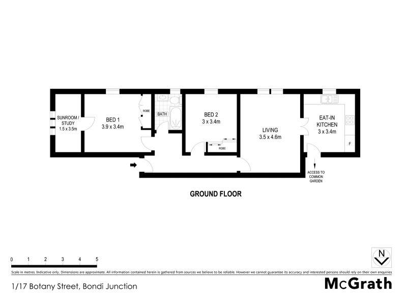 1/17 Botany Street, Bondi Junction NSW 2022 Floorplan