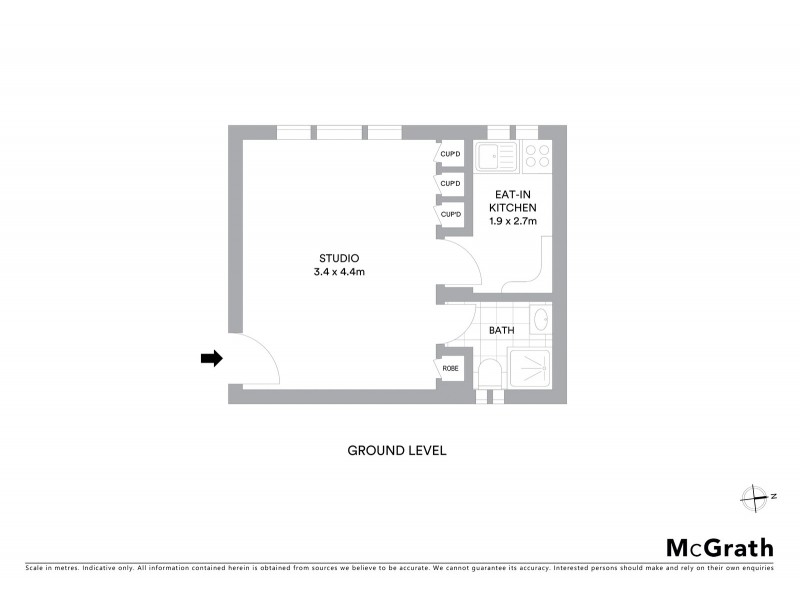 1/127A Barker Street, Kingsford NSW 2032 Floorplan