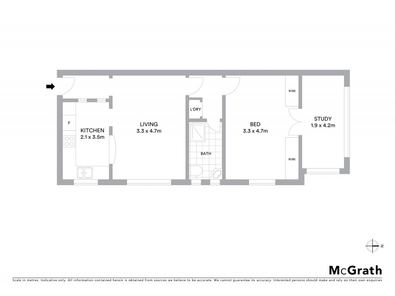 3/2A Brighton Boulevard, North Bondi NSW 2026 Floorplan