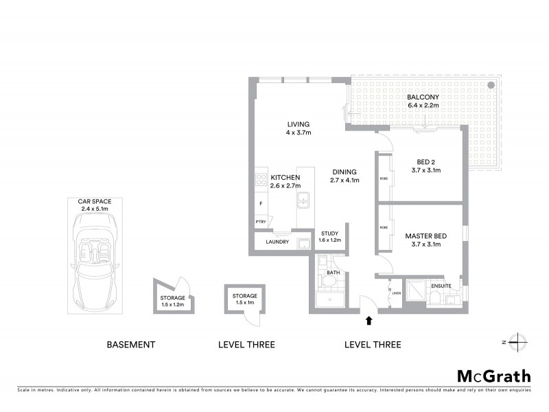 308/33 Harvey Street, Little Bay NSW 2036 Floorplan