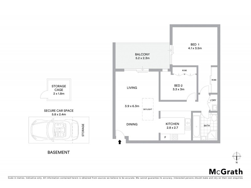 6/174 Brook Street, Coogee NSW 2034 Floorplan