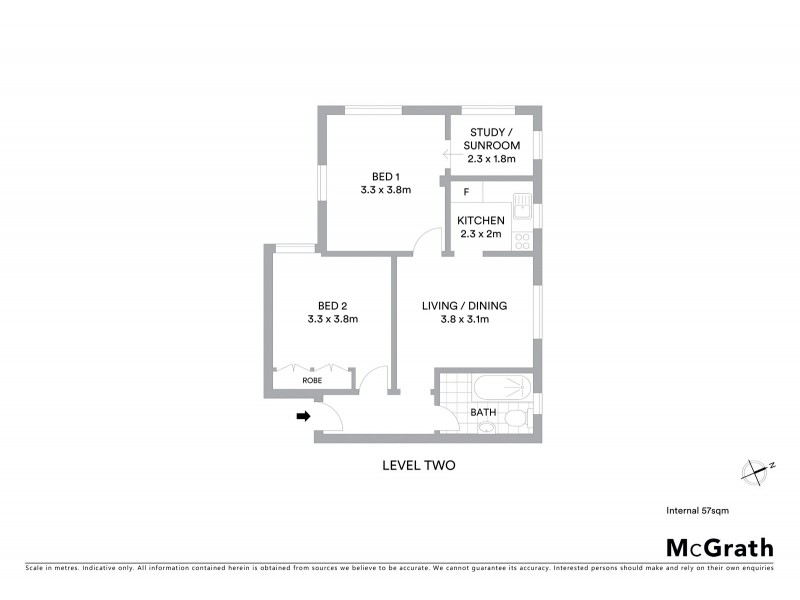 14/3 Nathan Street, Coogee NSW 2034 Floorplan