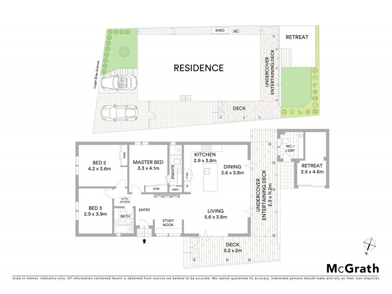 6 Lugar Brae Avenue, Bronte NSW 2024 Floorplan