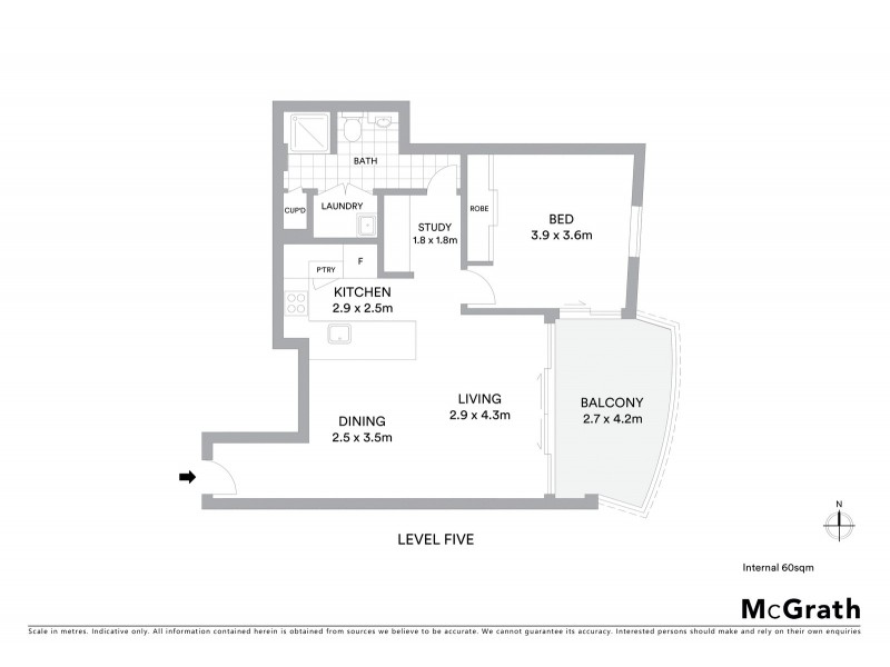 E503/3 Hunter Street, Waterloo NSW 2017 Floorplan