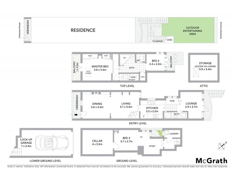 172 Sutherland Street, Paddington NSW 2021 Floorplan