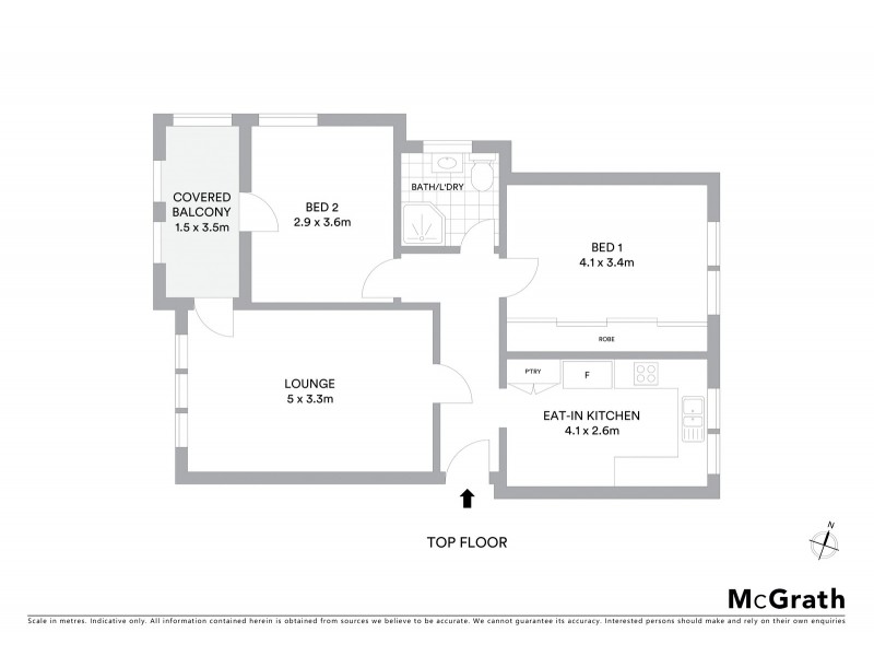 6/117 Carrington Road, Coogee NSW 2034 Floorplan