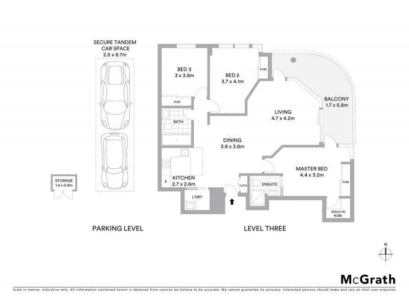 302/57 Coogee Bay Road, Randwick NSW 2031 Floorplan