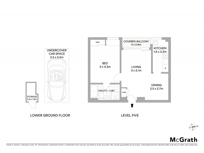 5C/10 Bligh Place, Randwick NSW 2031 Floorplan