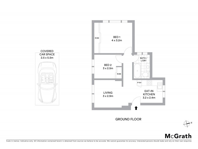 1/2 Elliot Place, Hillsdale NSW 2036 Floorplan