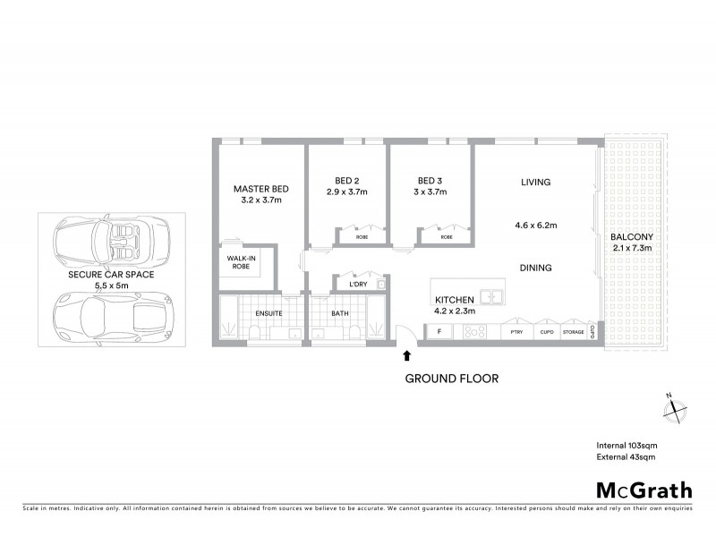 7/97 Carrington Road, Coogee NSW 2034 Floorplan