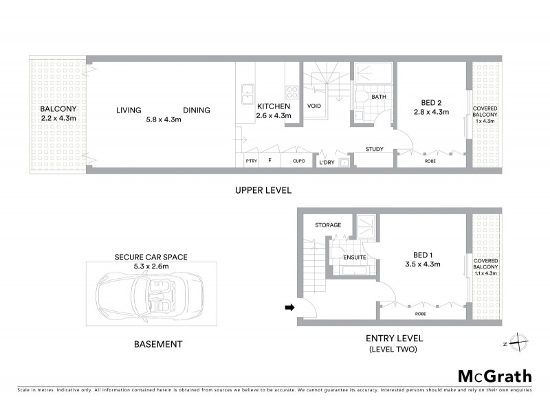 17/11 Alexander Street, Coogee NSW 2034 Floorplan
