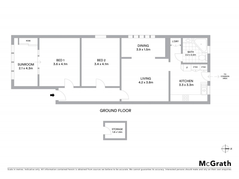 2/111 Dolphin Street, Coogee NSW 2034 Floorplan