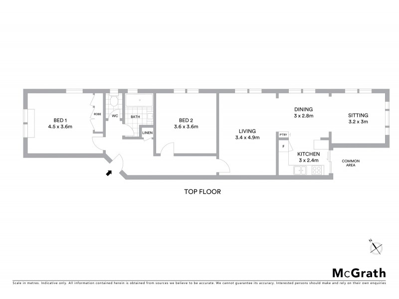 5/41 Moira Crescent, Coogee NSW 2034 Floorplan