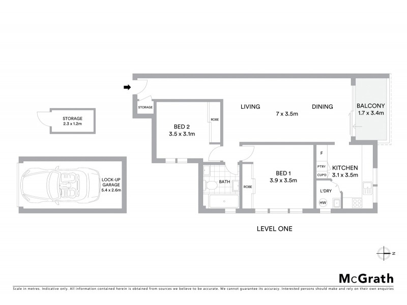 1/11A-15 Berwick Street, Coogee NSW 2034 Floorplan