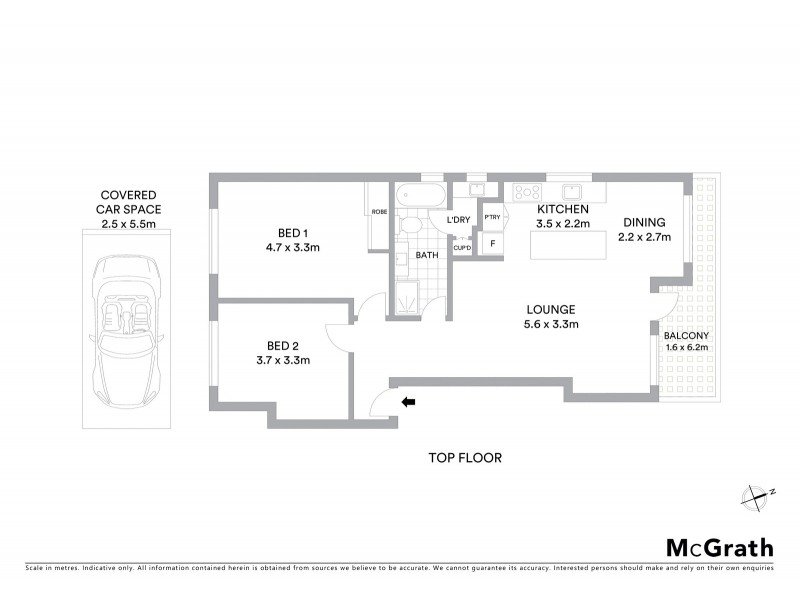 9/20 Coogee Street, Randwick NSW 2031 Floorplan