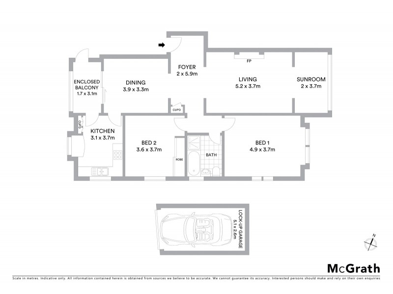 2/18 Daintrey Crescent, Randwick NSW 2031 Floorplan