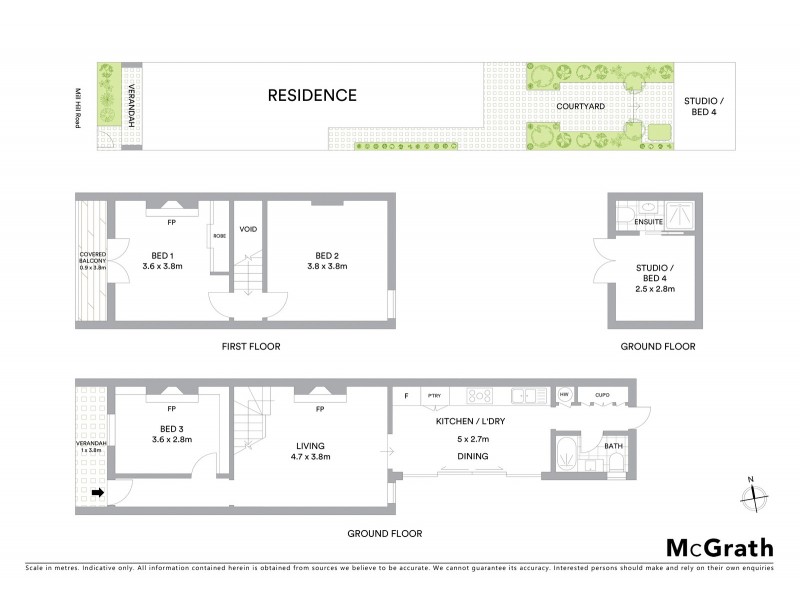 108 Mill Hill Road, Bondi Junction NSW 2022 Floorplan