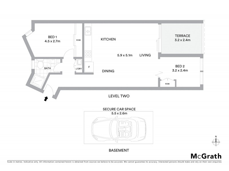 211/2 Albert Street, Randwick NSW 2031 Floorplan