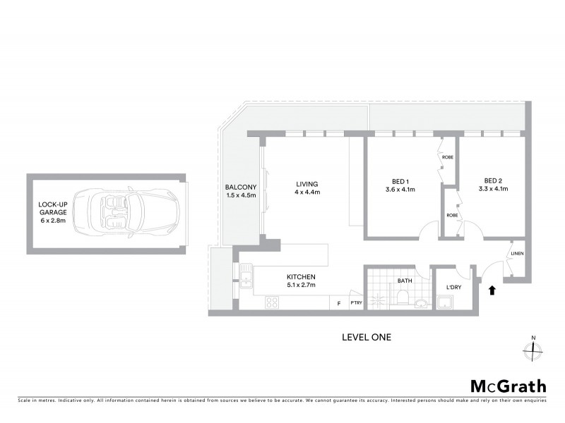 8/123 Carrington Road, Coogee NSW 2034 Floorplan