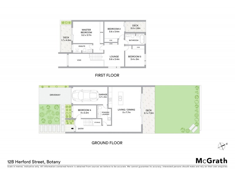 12B Herford Street, Botany NSW 2019 Floorplan