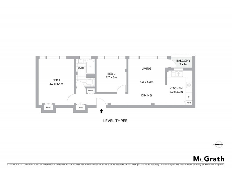 8/15 Birriga Road, Bellevue Hill NSW 2023 Floorplan