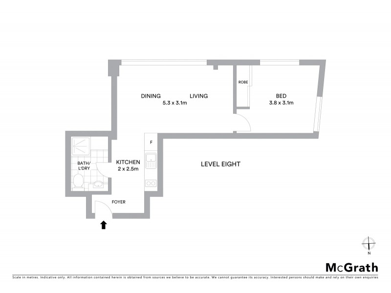 807/38 Bridge Street, Sydney NSW 2000 Floorplan