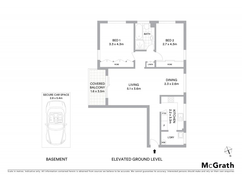 1/227 Oberon Street, Coogee NSW 2034 Floorplan