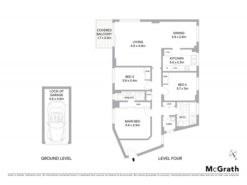 16/178 Beach Street, Coogee NSW 2034 Floorplan