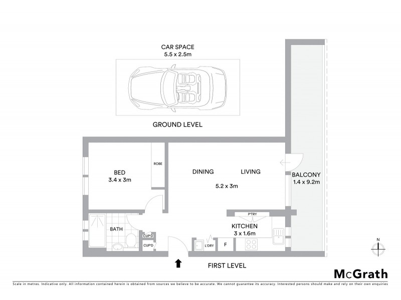 2/4 Macpherson Street, Waverley NSW 2024 Floorplan