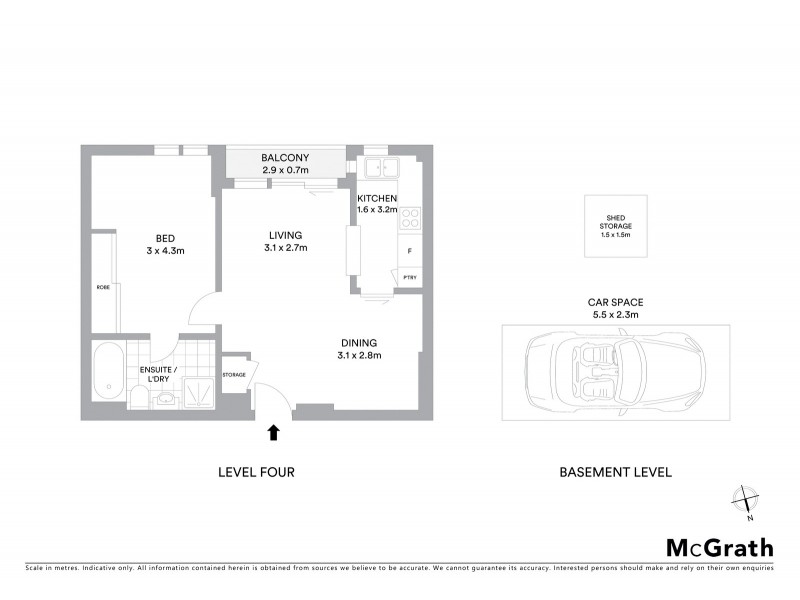 4C/14 Bligh Place, Randwick NSW 2031 Floorplan