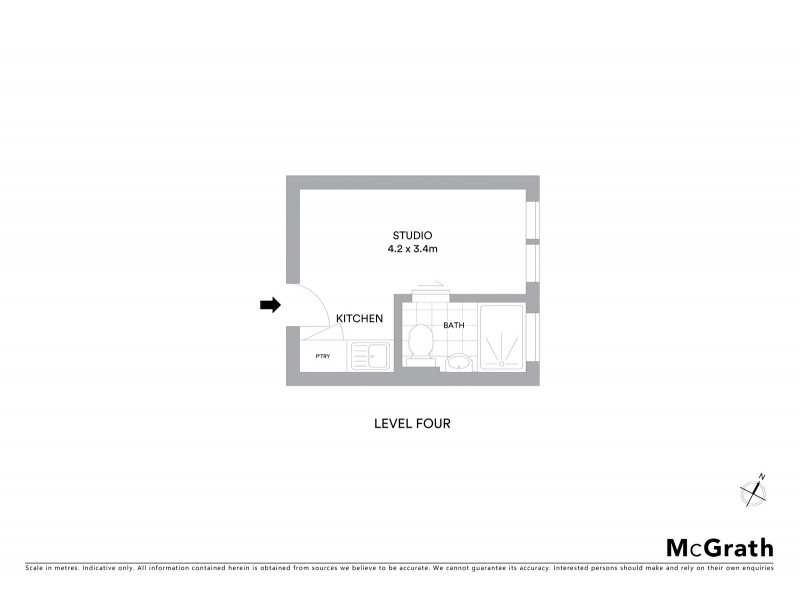 404/2B Mona Road, Darling Point NSW 2027 Floorplan