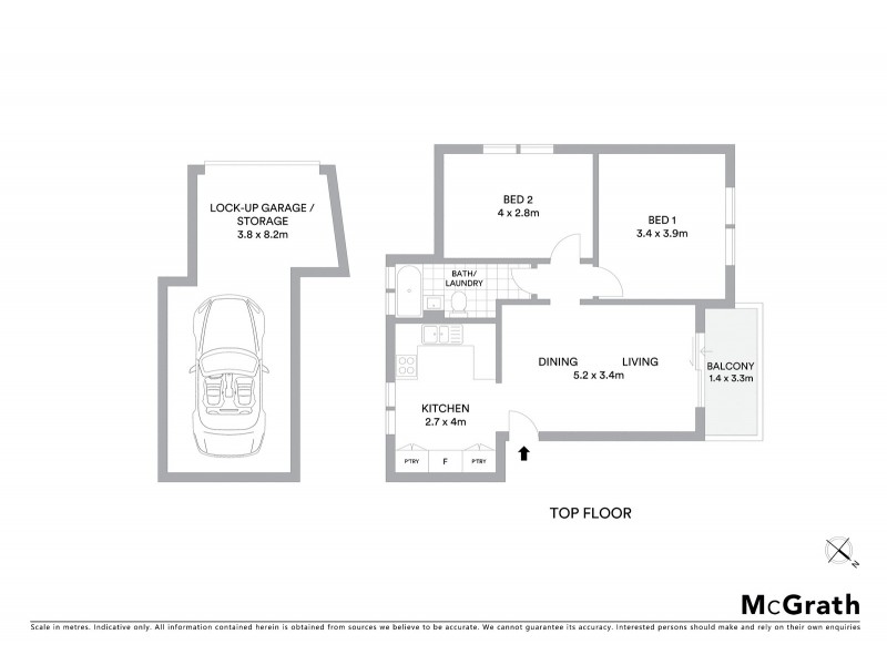 9/6 Bay Street, Coogee NSW 2034 Floorplan