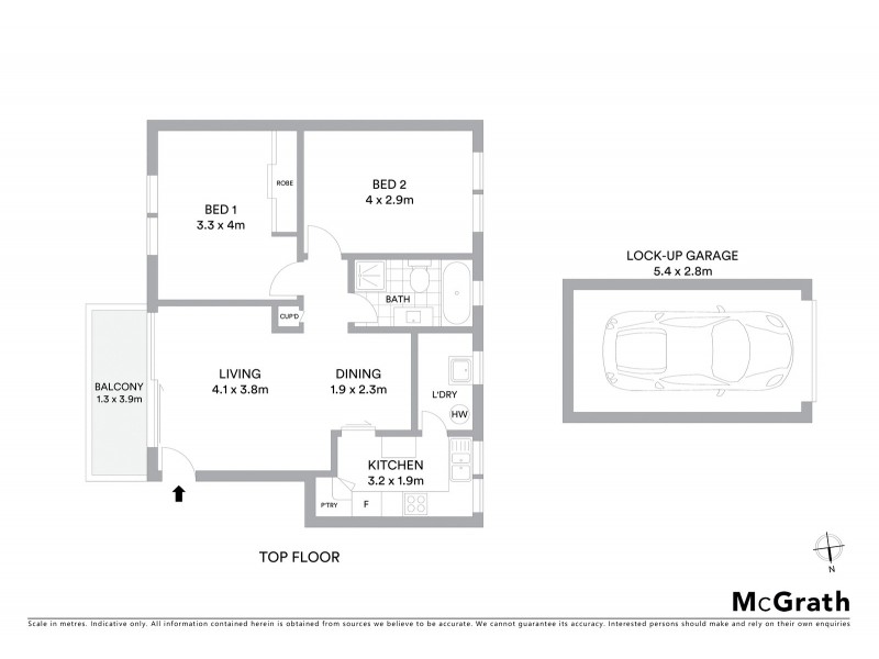18/146 Oberon Street, Coogee NSW 2034 Floorplan