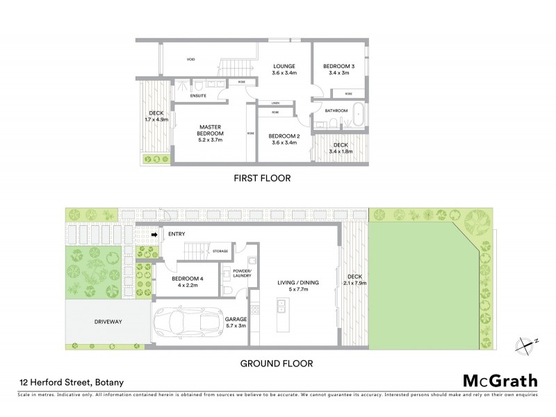 12 Herford Street, Botany NSW 2019 Floorplan