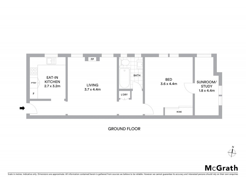 1/9 Bennett Street, Bondi NSW 2026 Floorplan