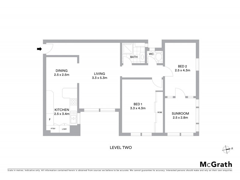 10/182 Arden Street, Coogee NSW 2034 Floorplan