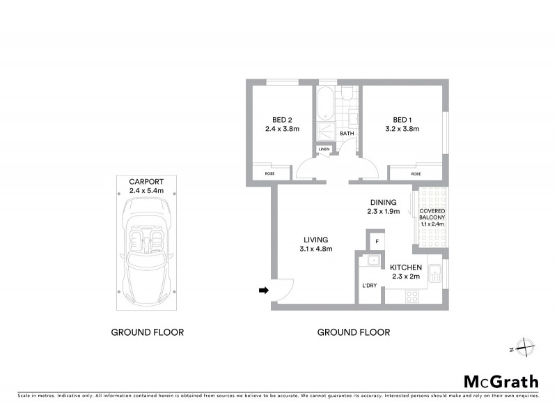1/266B Bunnerong Road, Hillsdale NSW 2036 Floorplan
