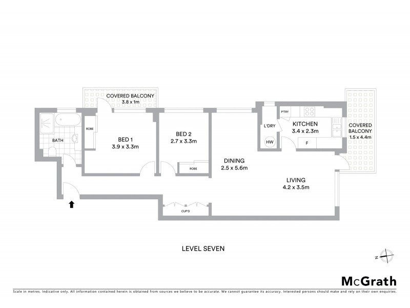 26/205 Birrell Street, Waverley NSW 2024 Floorplan