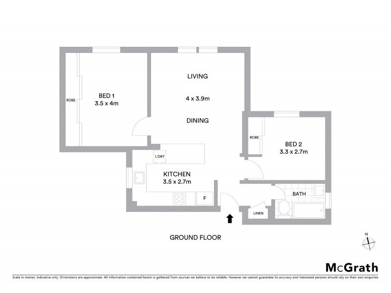 1/27 Darling Street, Bronte NSW 2024 Floorplan