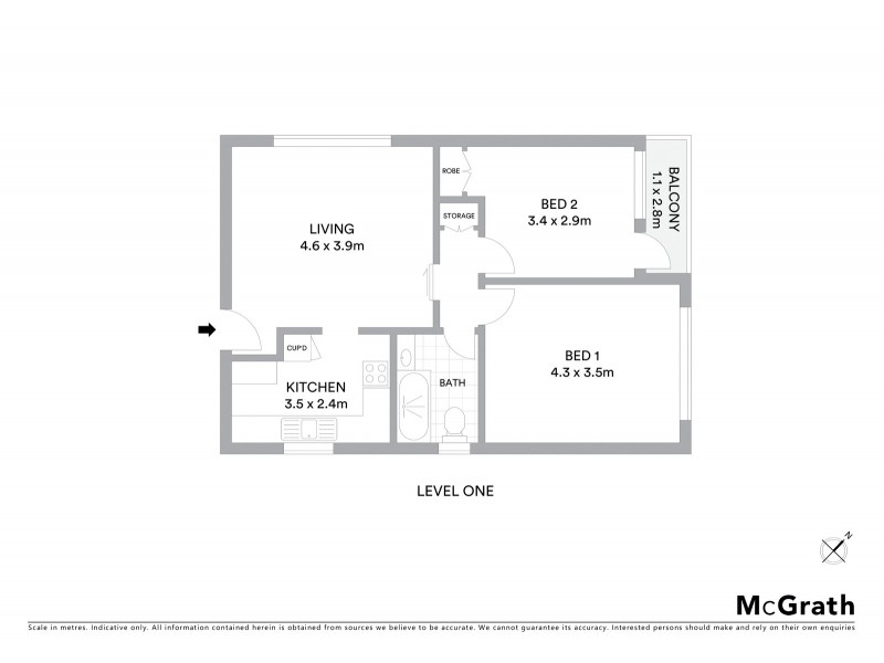 3/2 Ethne Avenue, Randwick NSW 2031 Floorplan