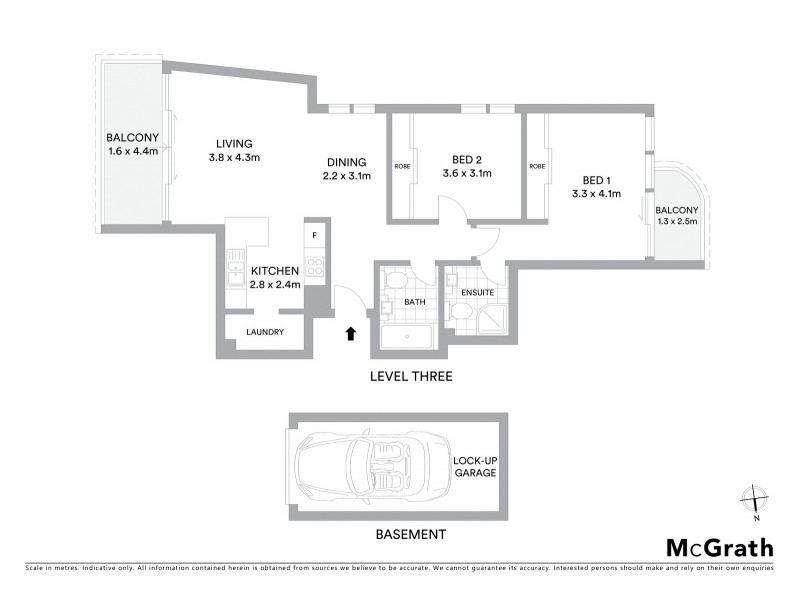14/65 Coogee Bay Road, Coogee NSW 2034 Floorplan