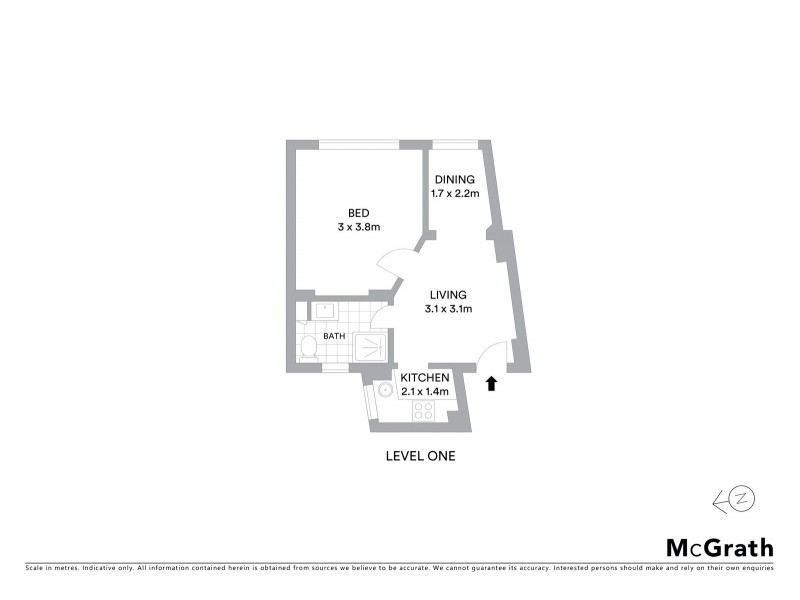 8/2 Kellett Way, Potts Point NSW 2011 Floorplan