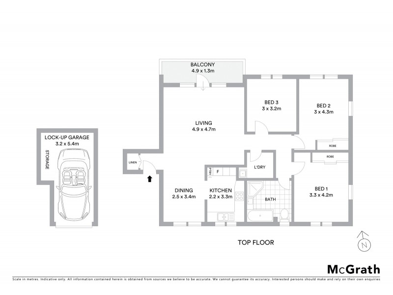 33/10 Alexander Street, Coogee NSW 2034 Floorplan